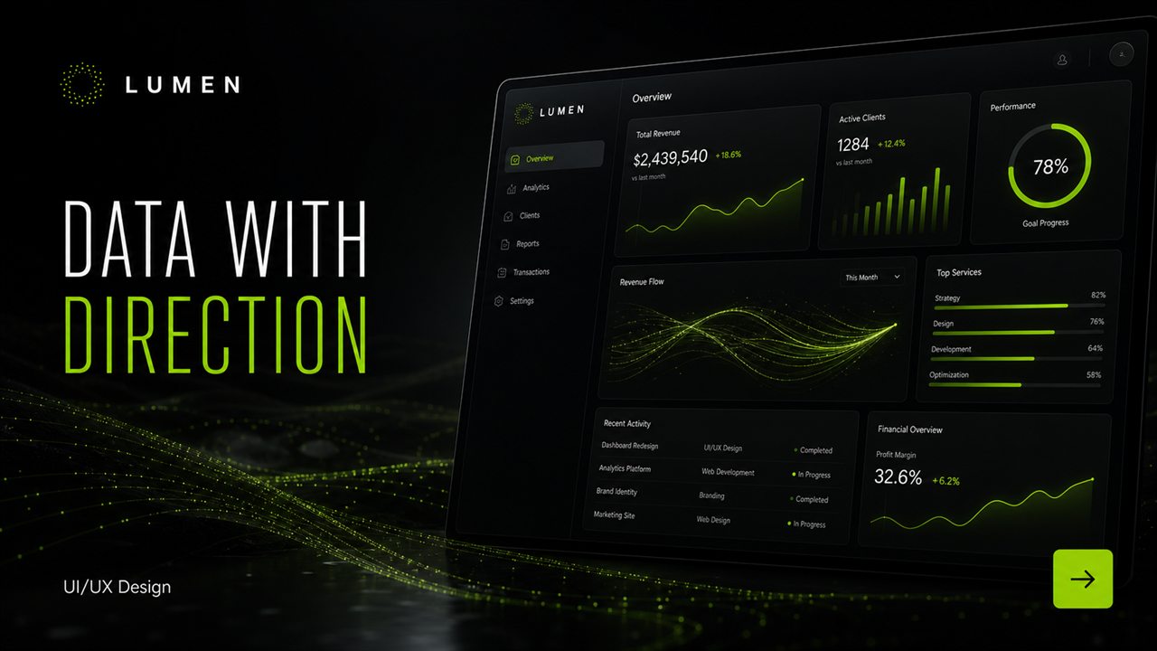 Lumen UI/UX design project thumbnail