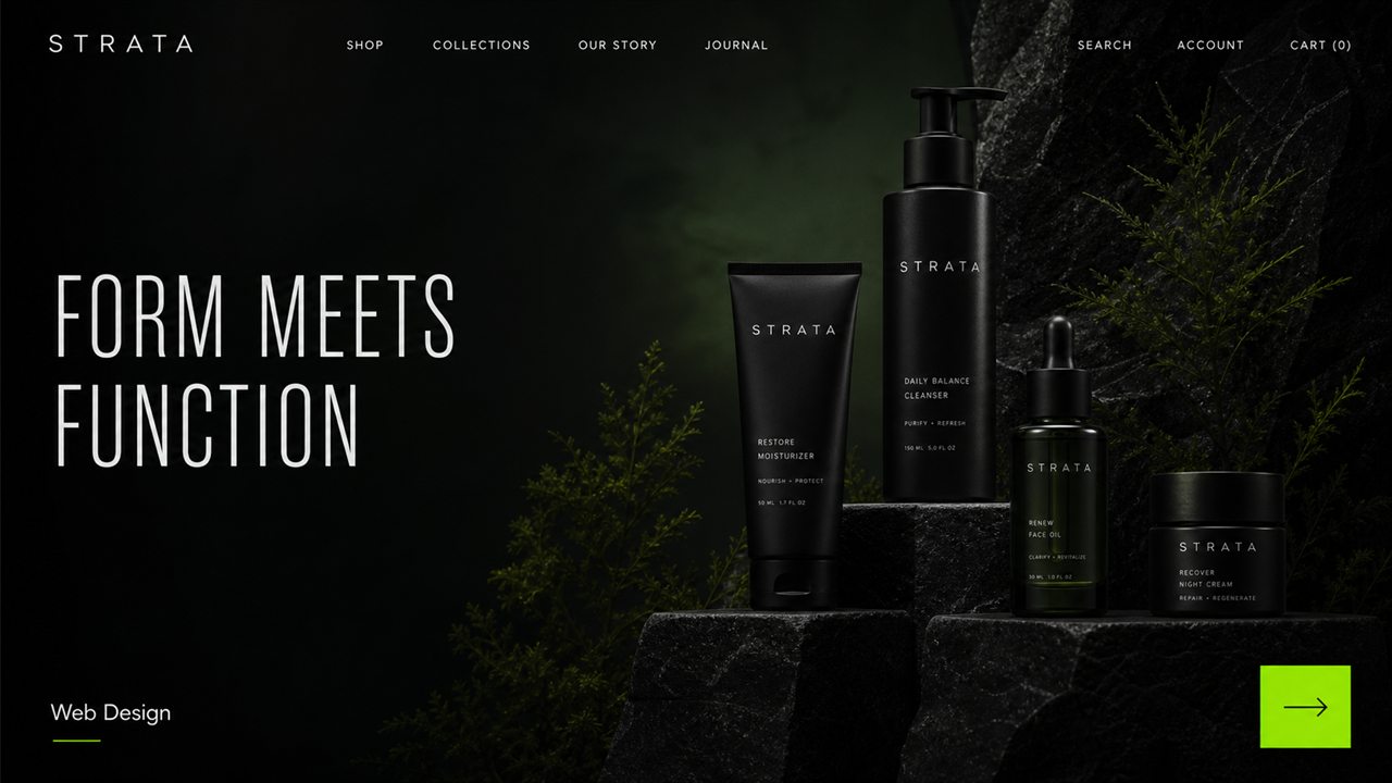 Strata web design project thumbnail